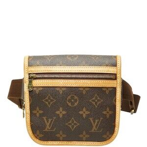 Louis Vuitton Monogram Bumbag Bosphor Shoulder Bag Brown Leather